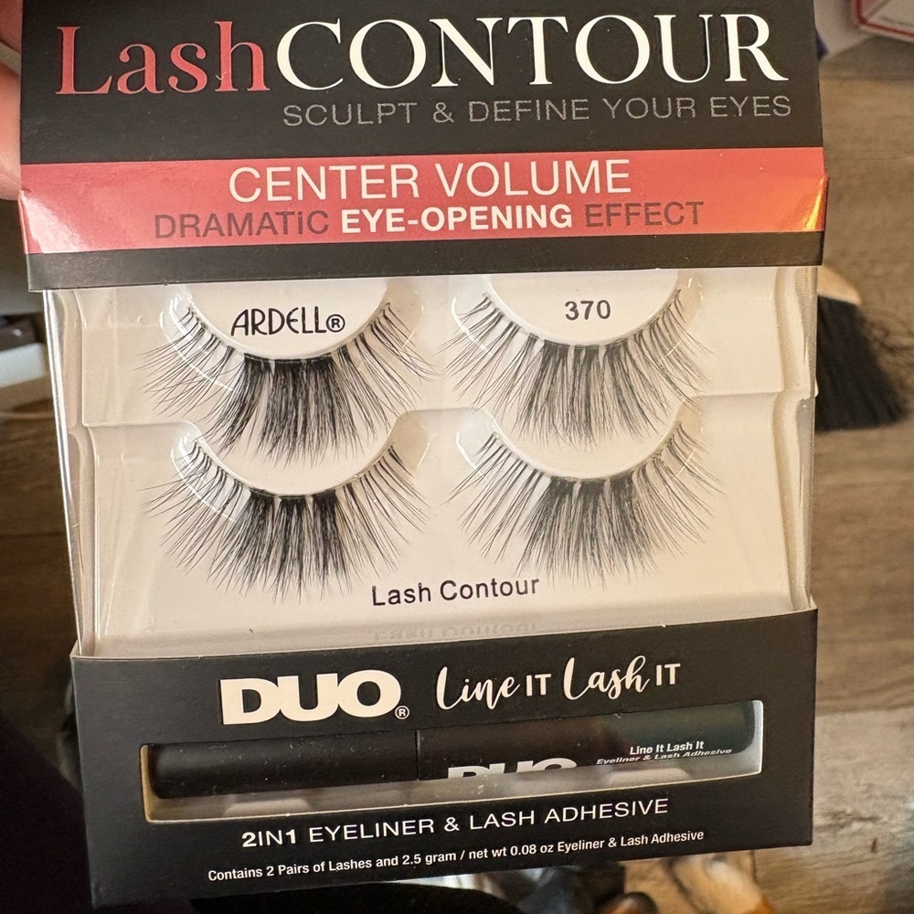 Ardell Lash Contour Dramatic Black Lashes with Duo Eyeliner & Adhesive
